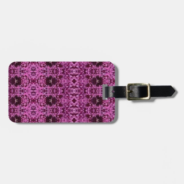 Darker Cabbage Ikat 7 Luggage Tag (Front Horizontal)