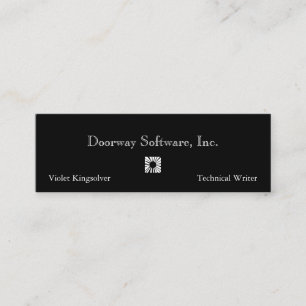 Darkly Technical Writer Mini Business Card
