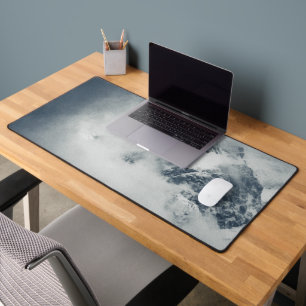 Darkness and mysterious clouds over the mountain desk mat