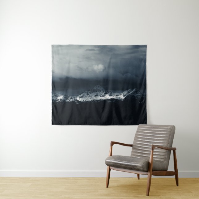 Darkness and sunlight at mountain Triglav Tapestry (In Situ (Horizontal))