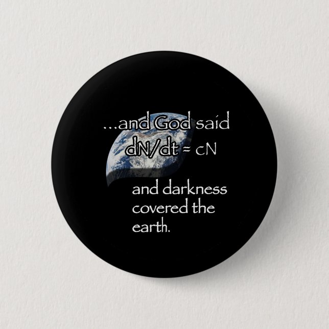 Darkness (earth) 2 inch round button (Front)