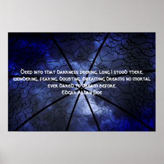Darkness Gazebo - Edgar Allen Poe Poster