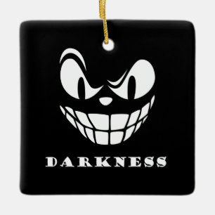 Darkness monster face ceramic ornament