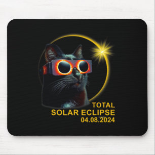Darkness My Friend Solar Eclipse April 8 2024 Funn Mouse Pad