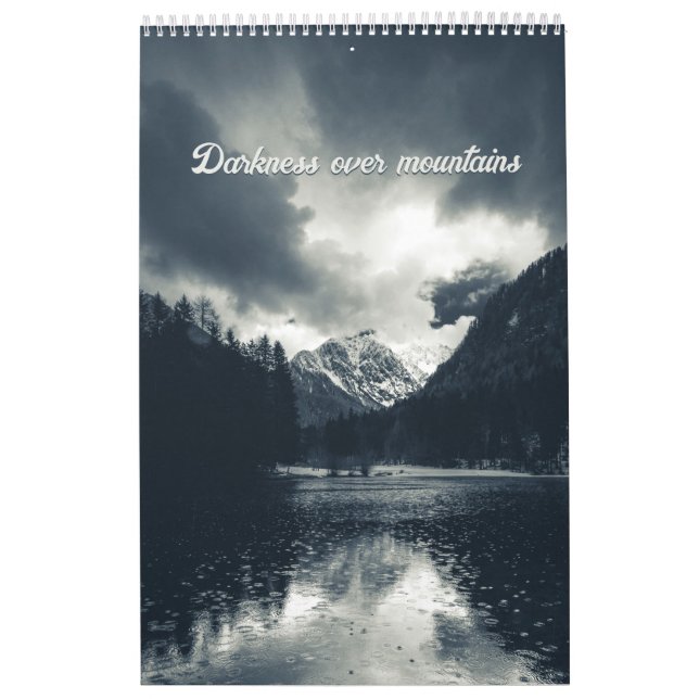 Darkness over mountains calendar (Cover)