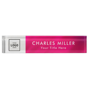 Darkpink Simple Modern Professional business logo  Nameplate