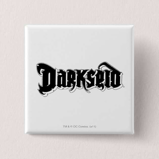 Darkseid Logo 2 Inch Square Button (Front)