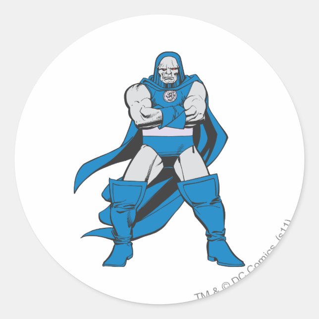 Darkseid Poses Classic Round Sticker (Front)