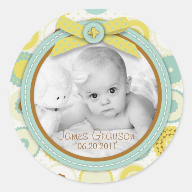 Darling Baby Toes Photo Sticker (Front)