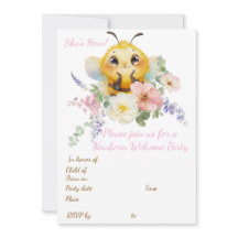Darling Bee Invitation