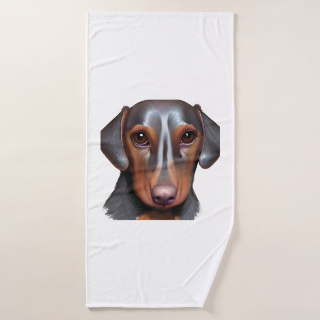 Darling Dachshund   Bath Towel (Bath Towel)