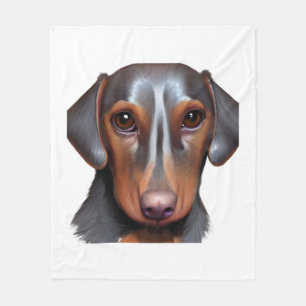 Darling Dachshund   Fleece Blanket
