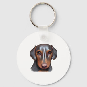 Darling Dachshund Keychain