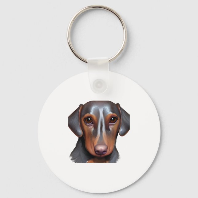Darling Dachshund   Keychain (Front)
