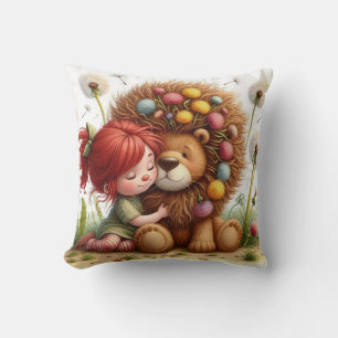 Darling Dandelion Throw Pillow
