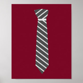 Darling Dapper Grey Tie Nursery Wall Art