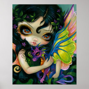 Darling Dragonling V ART PRINT Dragon Fairy