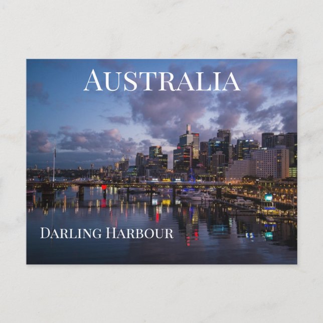 Darling Harbour Australia Postcard (Front)