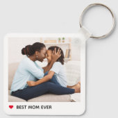 Darling Heart Personalized Photo Keychain (Back)