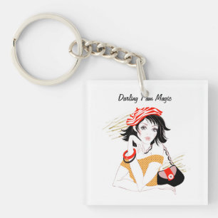 Darling I am Magic Attitude Quote Keychain