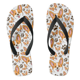 Darling Pembroke Welsh Corgi Pet Puppy Dog Flip Flops