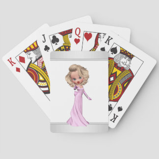 Darling Pink Diva Playing Cards