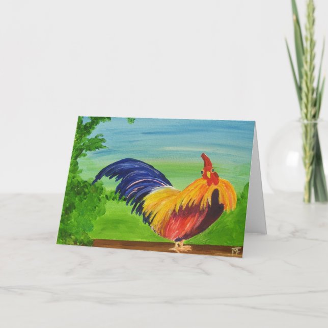 Darling - Rooster - Greeting Card (Front)