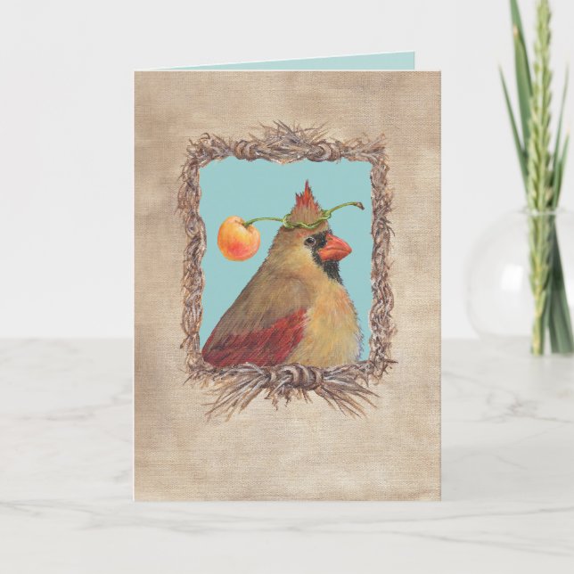 Darling the cardinal card (Front)