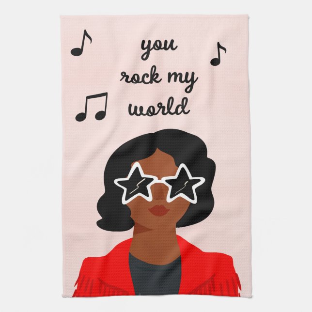 Darling Valentine III Kitchen Towel (Vertical)