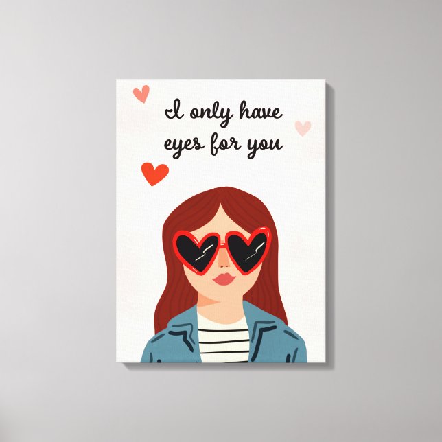 Darling Valentine IV Canvas Print (Front)