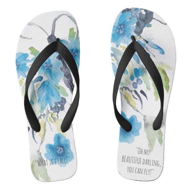 Darling you can Fly! Flip Flops (Footbed)