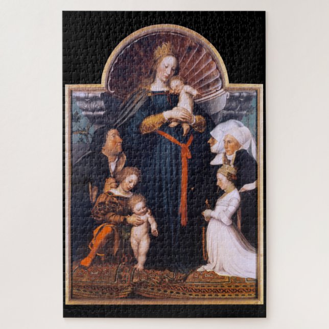 Darmstadt Madonna, Holbein the Younger Jigsaw Puzzle (Vertical)