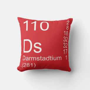 Darmstadtium Throw Pillow