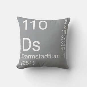Darmstadtium Throw Pillow