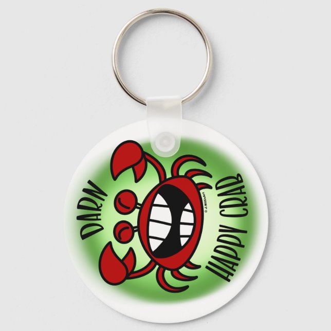 Darn Happy Crab! Keychain (Front)