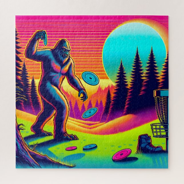 Darn Trees | Bigfoot Disc Golf Humour  Jigsaw Puzzle (Vertical)