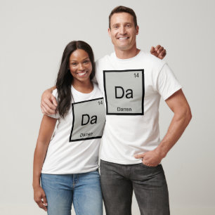 Darren Name Chemistry Element Periodic Table T-Shirt
