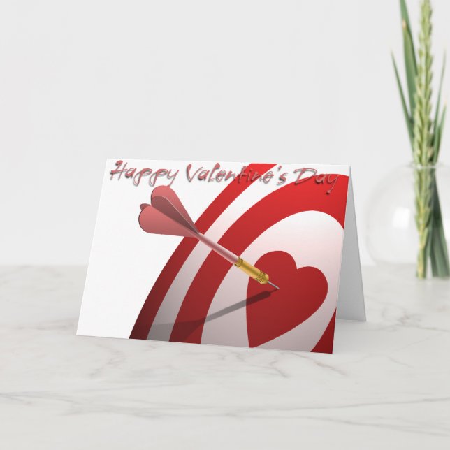 Dart and Heart Holiday Card (Front)