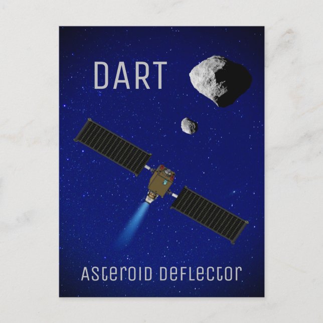 DART Asteroid Deflecting Spacecraft Postcard (Front)
