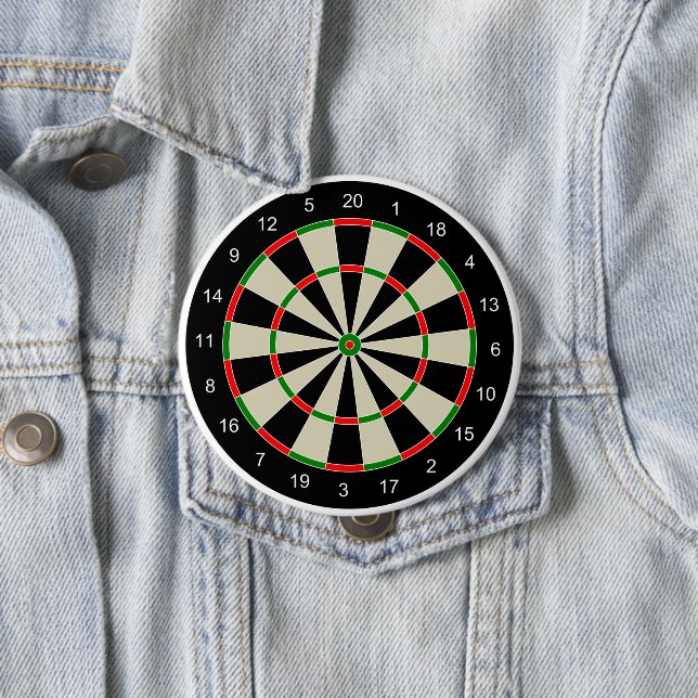 Dart Board 4 Inch Round Button (In Situ)