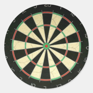 Dart Board Classic Round Sticker