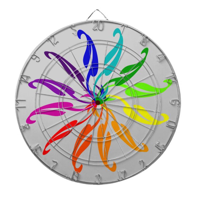 Dart Board - Colour Wheel Leaves (Front)