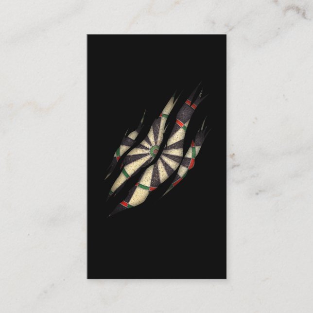 Dart Board Hobby Darts Player Business Card (Front)