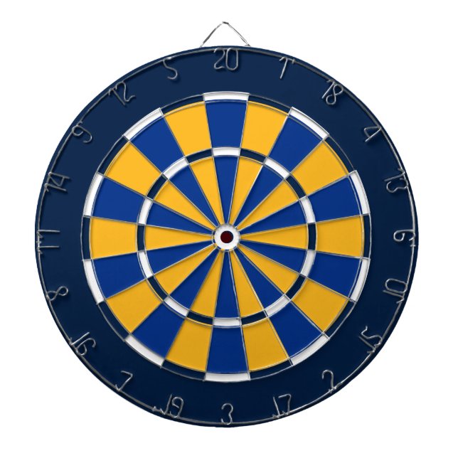 Dart Board in St Louis Hockey Colours (Front)