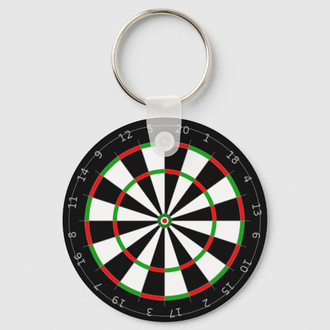 Dart Board Keychain (Front)