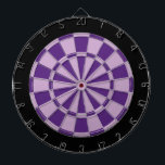 Dart Board: Light Purple, Dark Purple, And Black Dartboard<br><div class="desc">Light Purple, Dark Purple, And Black Coloured Dart Board Game Including 6 Brass Darts</div>