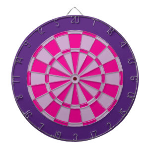 Dart Board: Light Purple, Pink, And Dark Purple Dartboard