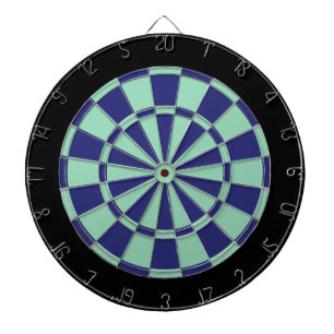 Dart Board: Mint Green, Navy Blue, And Black Dartboard