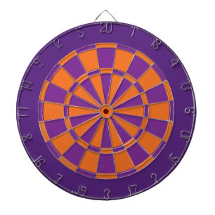 Dart Board: Orange, Purple, And Dark Purple Dartboard