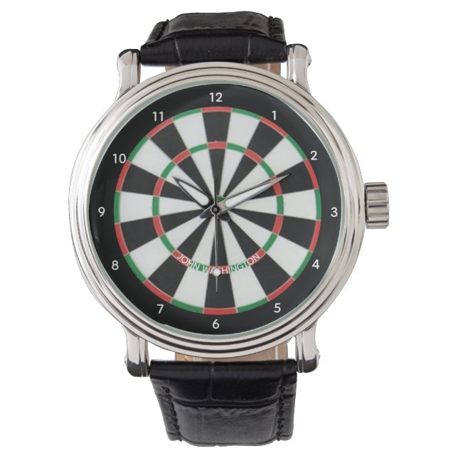 Dart Board Personalized Watch (Front)
